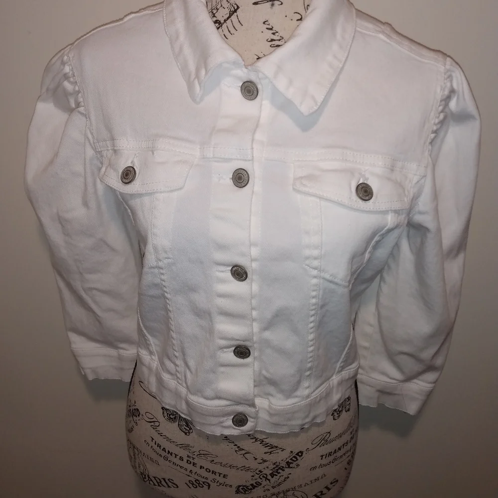 🛍️ Ashley Vintage Charm Designer Stretch Denim Jacket 🧥 (M) - Picture 2 of 10